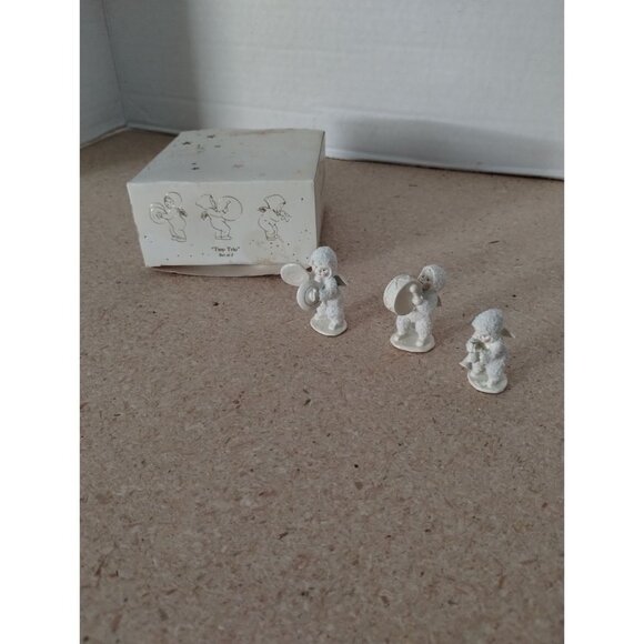 Snowbabies Miniatures "Tiny Trio" Handpainted Pewter Set - Picture 3 of 6